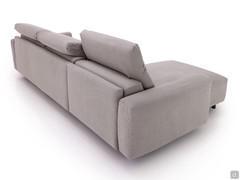 Rear view of the Florence 2-seater sofa bed with chaise longue