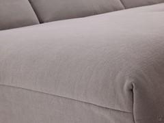 Detail of the upholstery of the soft and cosy upholstered seats