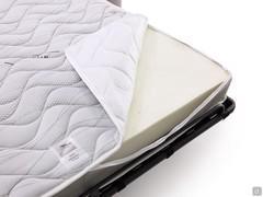 Detail of mattress h.16 cm with removable foam and memory foam cover