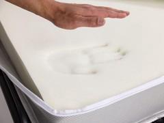 Detail of the memory foam of the Florence sofa bed mattress