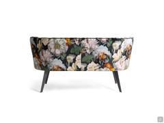 Back view of the backrest of the love seat Petra