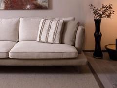 Detail of the protruding lower shell supporting the seat cushions