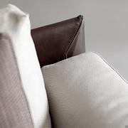 Detail of the structure covered in Bycast leather