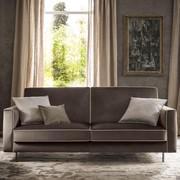 Oakland classic vintage velvet sofa with high sleigh feet has a removable fabric