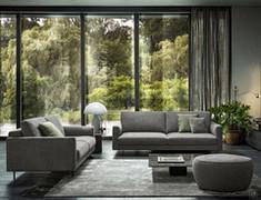 Two Oakland sofas placed in a refined modern living