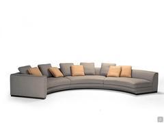 Asymmetrical composition made up of an end section and two central sections
