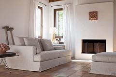 Kansas fabric sofa with skirt
