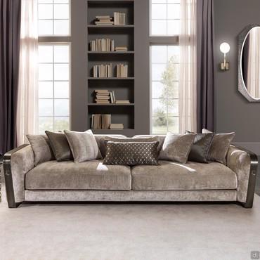 Luxury sofa with cushions Voyage by Cantori
