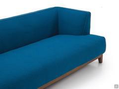 View of the shaped armrests fused to the fabric backrest Venice