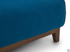Detail of the solid wood foot, here in Canaletto Walnut finish