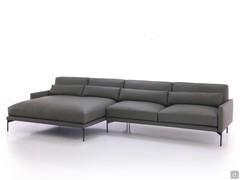 Maxime sofa with 167 cm double peninsula, an original element that allows for large L-shaped or corner compositions