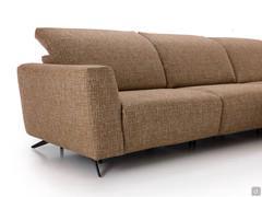 Detail of the square B2 armrest and liftable seats with relax mechanism