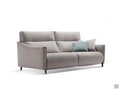 Prado modern relaxation sofa with slimline armrests mod. B3, only 14 cm thick for space-saving dimensions