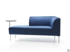 Detail of element with side extension - model E with 2 seats and side extension