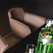 Detail of the high armrests of Flaminio stool by Cattelan 