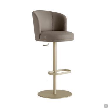 Piper high back swivel bar stool