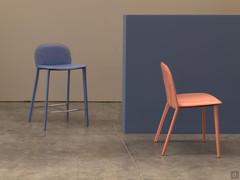 Makalu stool combined with the chair of the same name