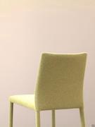 Detail of the high back of the Akira 2.0 upholstered stool