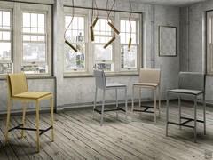 Series of Scotland stools, available upholstered in fabric, velvet or leatherette