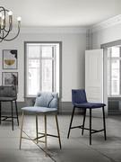 Princess upholstered stool, highly customisable in both frame finish and choice of upholstery