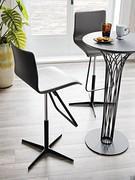 Toto stools by Cattelan in the version with 4-spoke base in black embossed metal