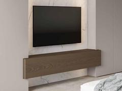 Royal base unit with drop down door, paired with column cupboards from the Lounge collection