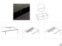Royal base units with drop-down doors - Opening type and optional set of cable holes