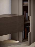 Royal flap storage unit - detail of door opening with shaping