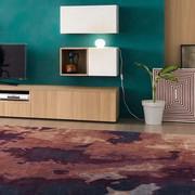 Plan cabinet with hinged doors; it is equipped with 2,5 cm black adjustable feet