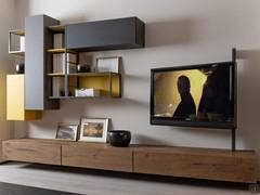 The deep drawer base are made in solid Oak wood 100N, also available in wood veneer elm, oak, canaletto walnut and eucalyptus