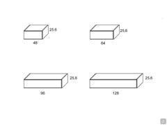 Freehand Base Drawer: size elements with height 25.6 cm