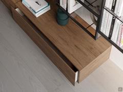 Freehand living room drawer also available floor standing on h.1.5 cm feet and depth up to 59.2 cm