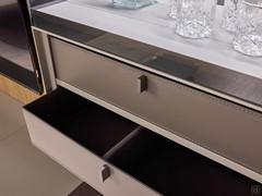Detail of suspended drawer