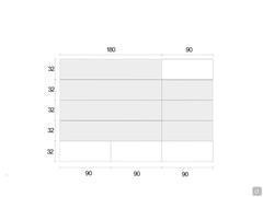 Replay 06 storage wall - dimensions of individual elements of composition A measuring cm 270