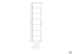 Lounge collection storage wall - Front height from floor