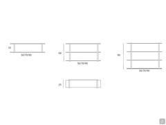 Dimensions de la tresse de bibliothèque