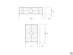 Buffet Dot - modèles et dimensions