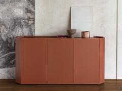 Buffet Chelsea 3 portes en laque paprika mat