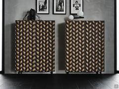 Buffet haut avec portes sculptées Spiga by Cattelan