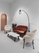 Just Salon avec canapé et fauteuils en version monochrome