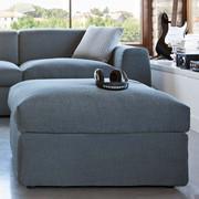 Canapé en plume Sparks - détail pouf