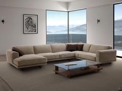 Grand canapé Raymond 375 x 252 cm, entièrement recouvert de tissu 