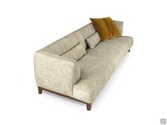 Détail du siège monocoque lisse et du dossier bas au niveau de l'accoudoir