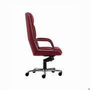 Kiruna Fauteuil de bureau avec accoudoirs rembourrés avec piétement en aluminium poli à 5 branches avec roulettes