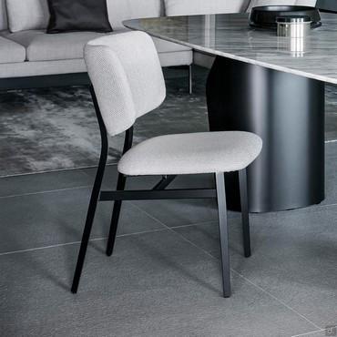 Chaise de salon avec dossier bas Noor de Bonaldo