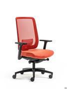 Détail de la chaise de travail Elon avec accoudoirs, idéale pour le bureau ou la maison