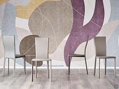 Chaises Nina de Cattelan recouvertes de cuir, disponibles en différentes couleurs