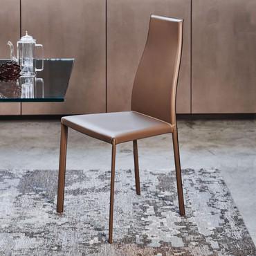 Chaise longue en cuir Kaori