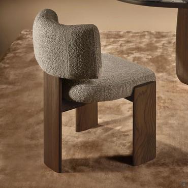 Chaise à 3 pieds en bois massif Lilas