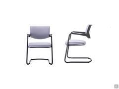 Chaise moderne Steve Cantilever Upholstered Chair